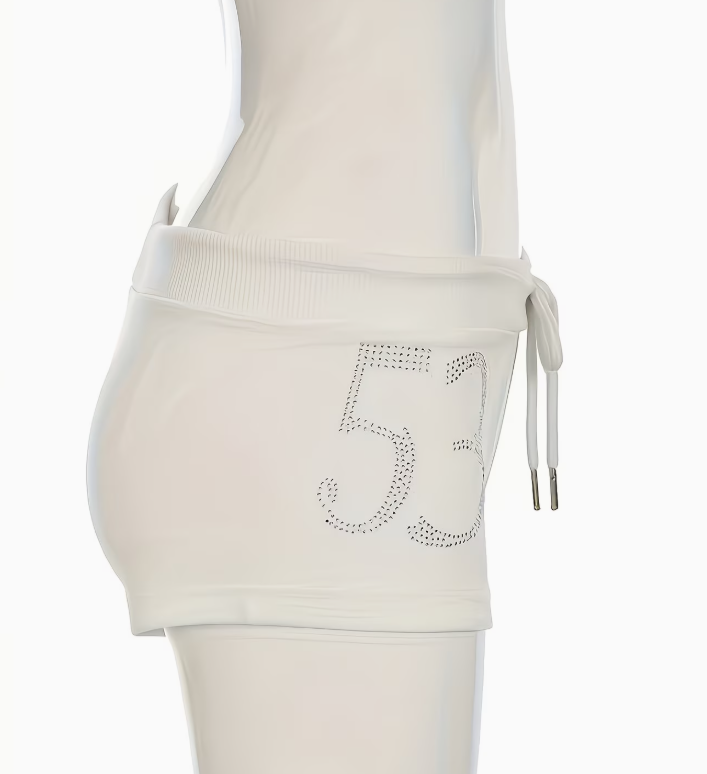 Women Y2K Rhinestone Ultra-Short Bodycon Fashion Shorts