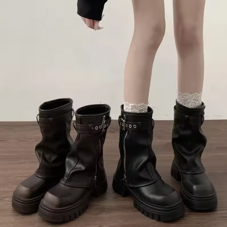 Winter women platform knight boots