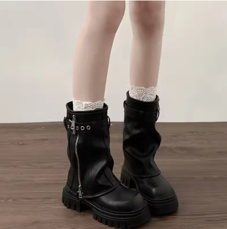 Winter women platform knight boots