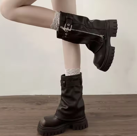 Winter women platform knight boots