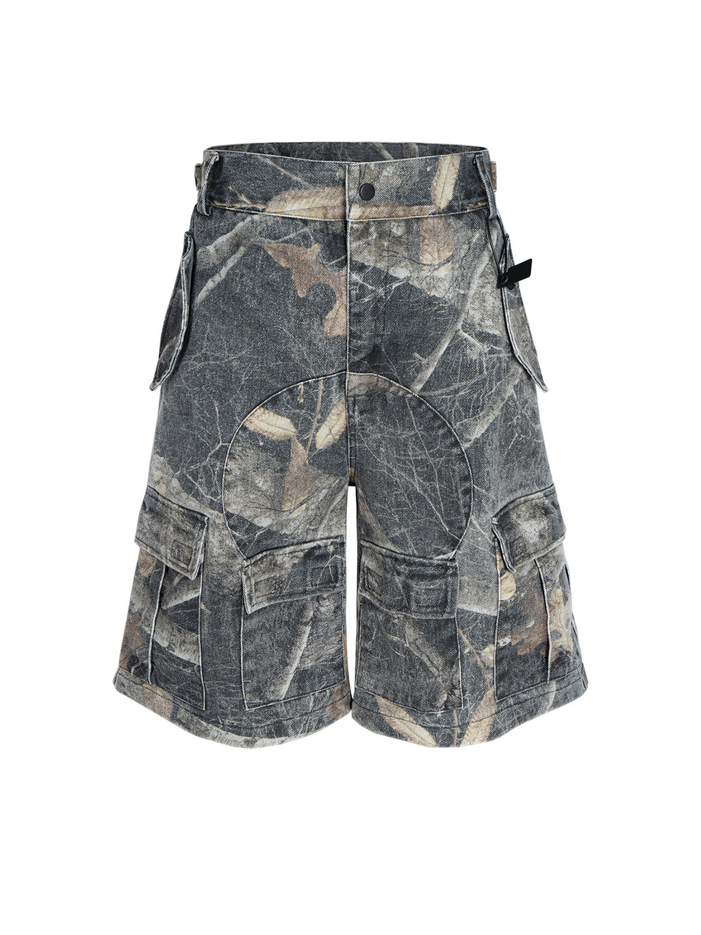 Washed Branch Camouflage Five-point Pants