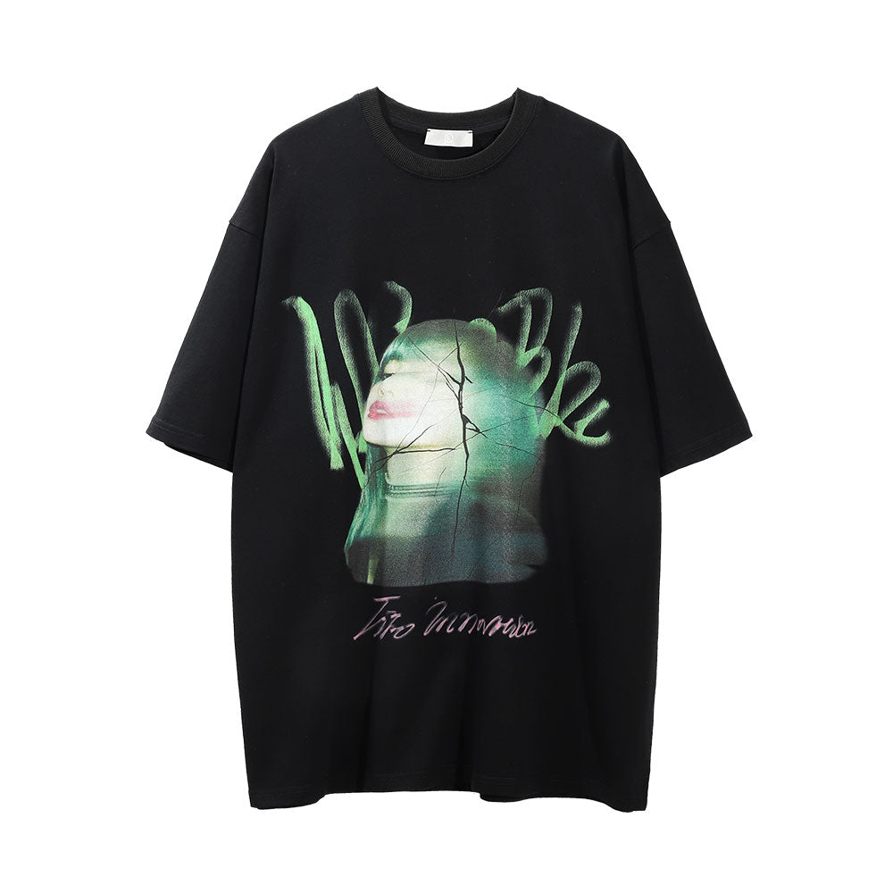 Men's Loose Round Neck Half Sleeve
