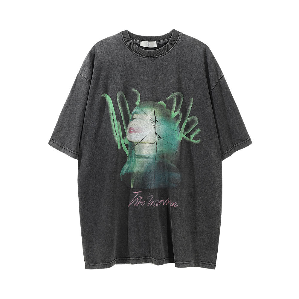 Men's Loose Round Neck Half Sleeve